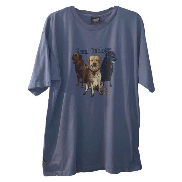 Woolrich Other - Woolrich Great Outdoors Come to the Dogs Labrador Retriever Blue T-Shirt- Large